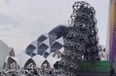 Tiang di Kawasan Masjid Al-Jabbar Bandung Roboh: Ternyata Tower Penguat Sinyal